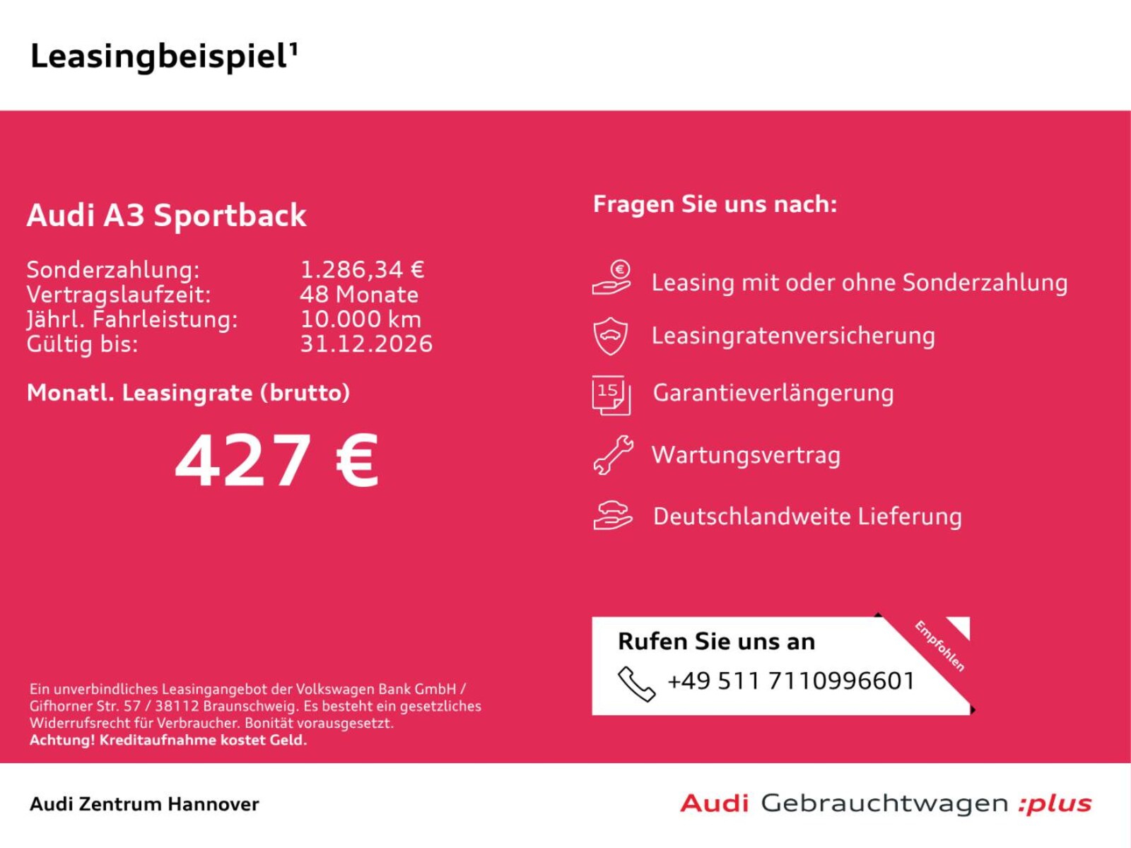 Audi A3 Sportback – Bild 2
