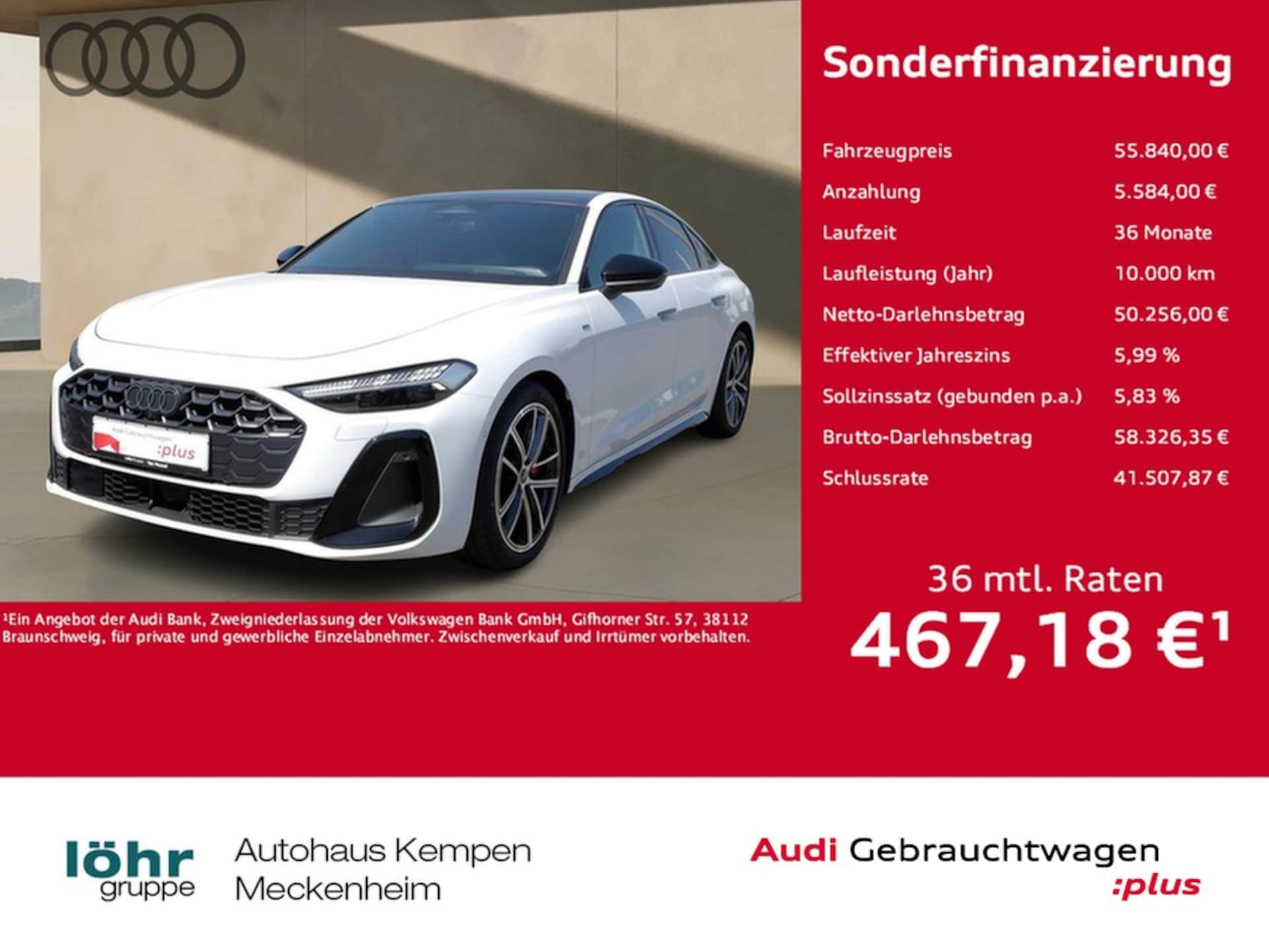 Audi A5 Limousine e-hybrid