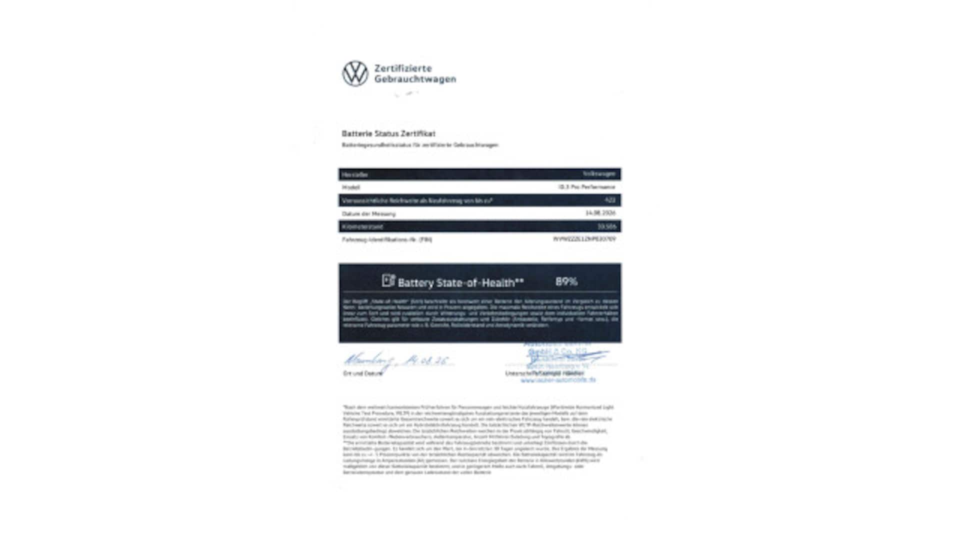 Volkswagen ID.3 Pro Performance
