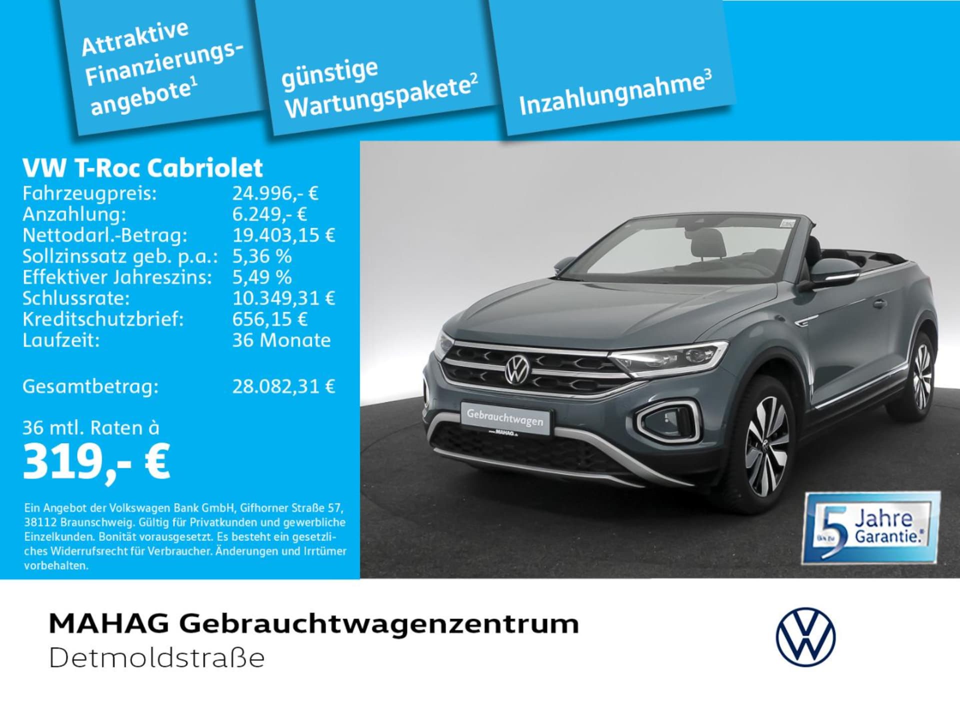 Volkswagen T-Roc Cabriolet MOVE