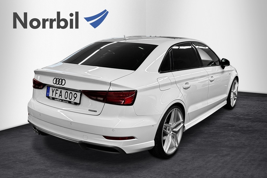 Bild som visar Audi A3 Sedan A3 Sedan 2.0 TDI quattro Sport 150 hk 6-växlad - för mer information kontakta din Audi Partner