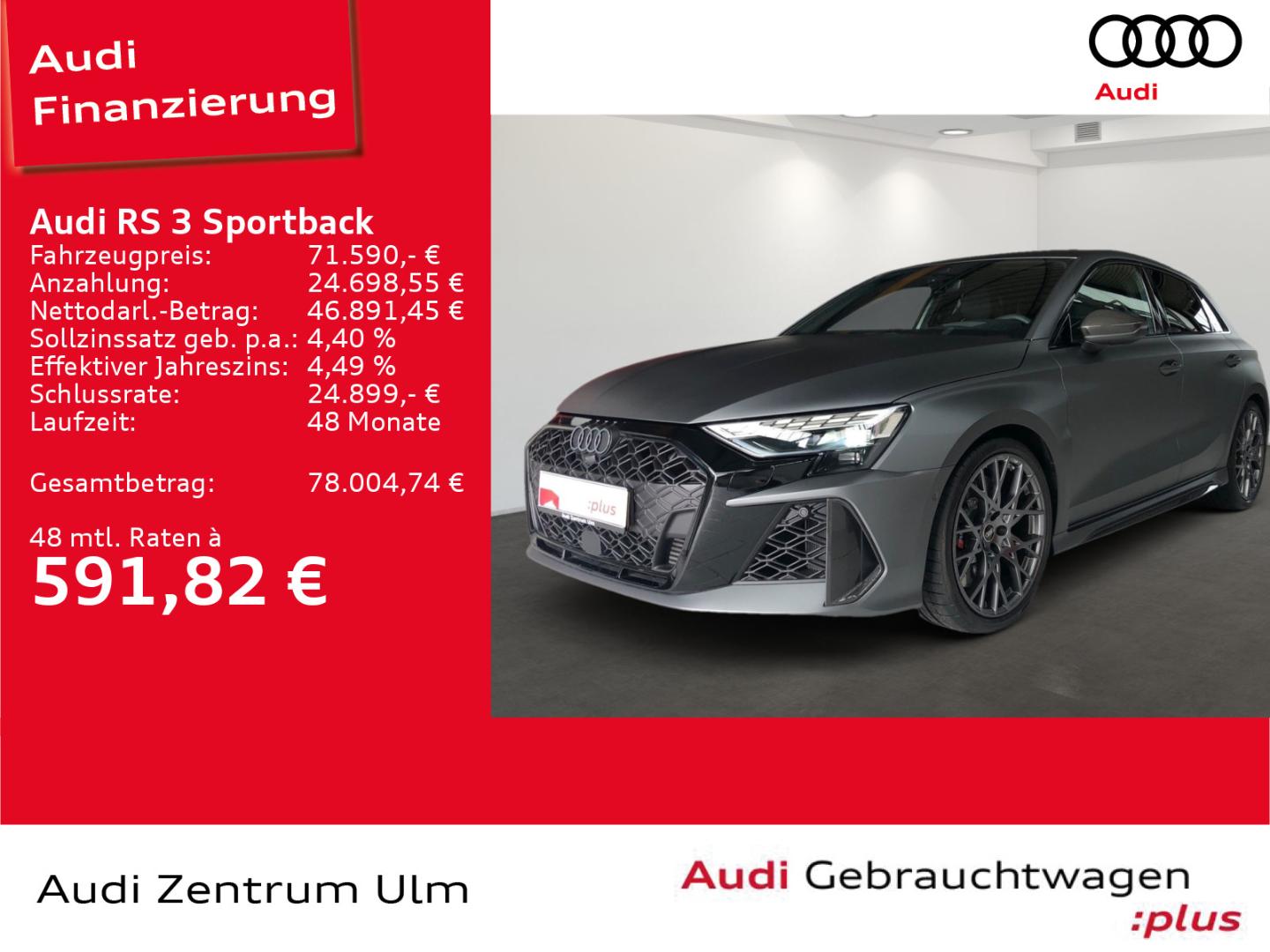 Image about Audi RS 3 Sportback TFSI quattro S tronic