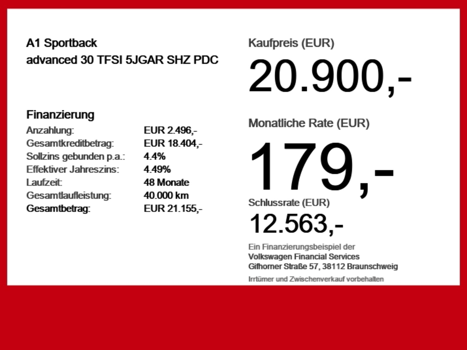 Audi A1 Sportback – Bild 6