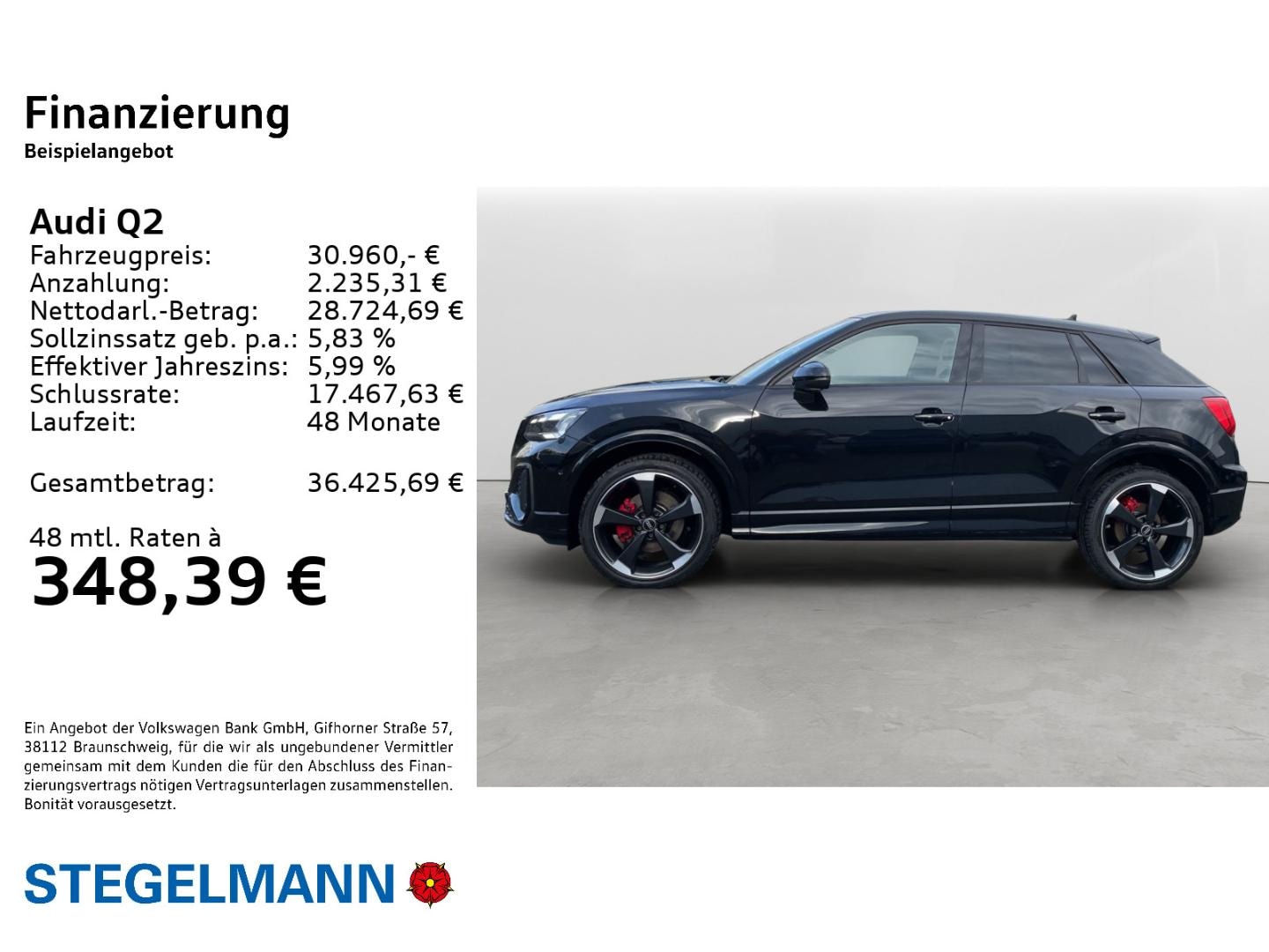 Bild über Audi Q2 S line 35 TFSI S tronic - für weitere Informationen kontaktieren Sie den Audi Partner