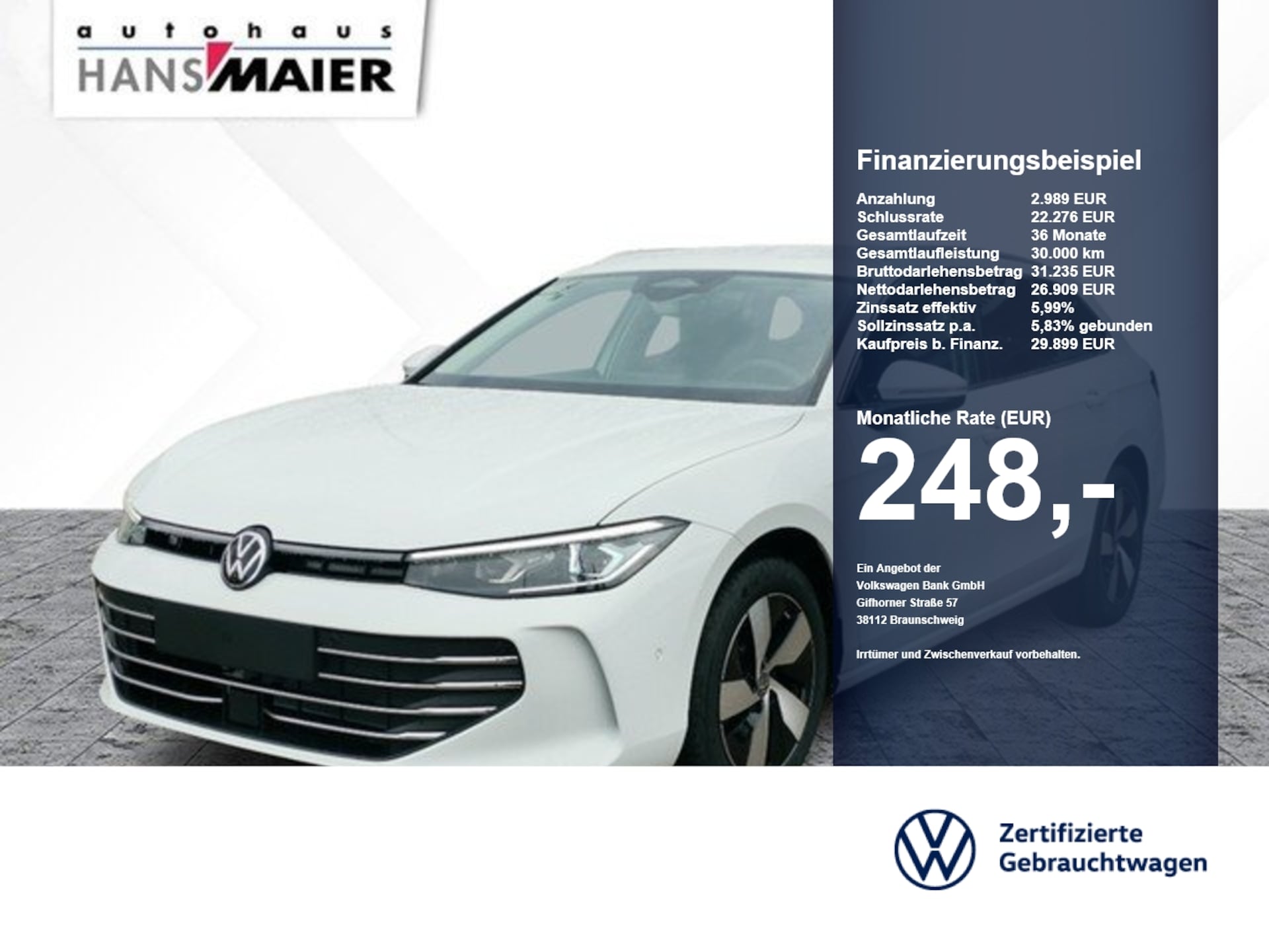 Volkswagen Passat 2024