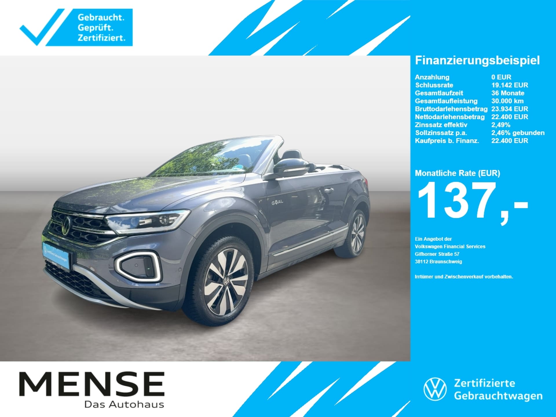 Volkswagen T-Roc Cabriolet Style