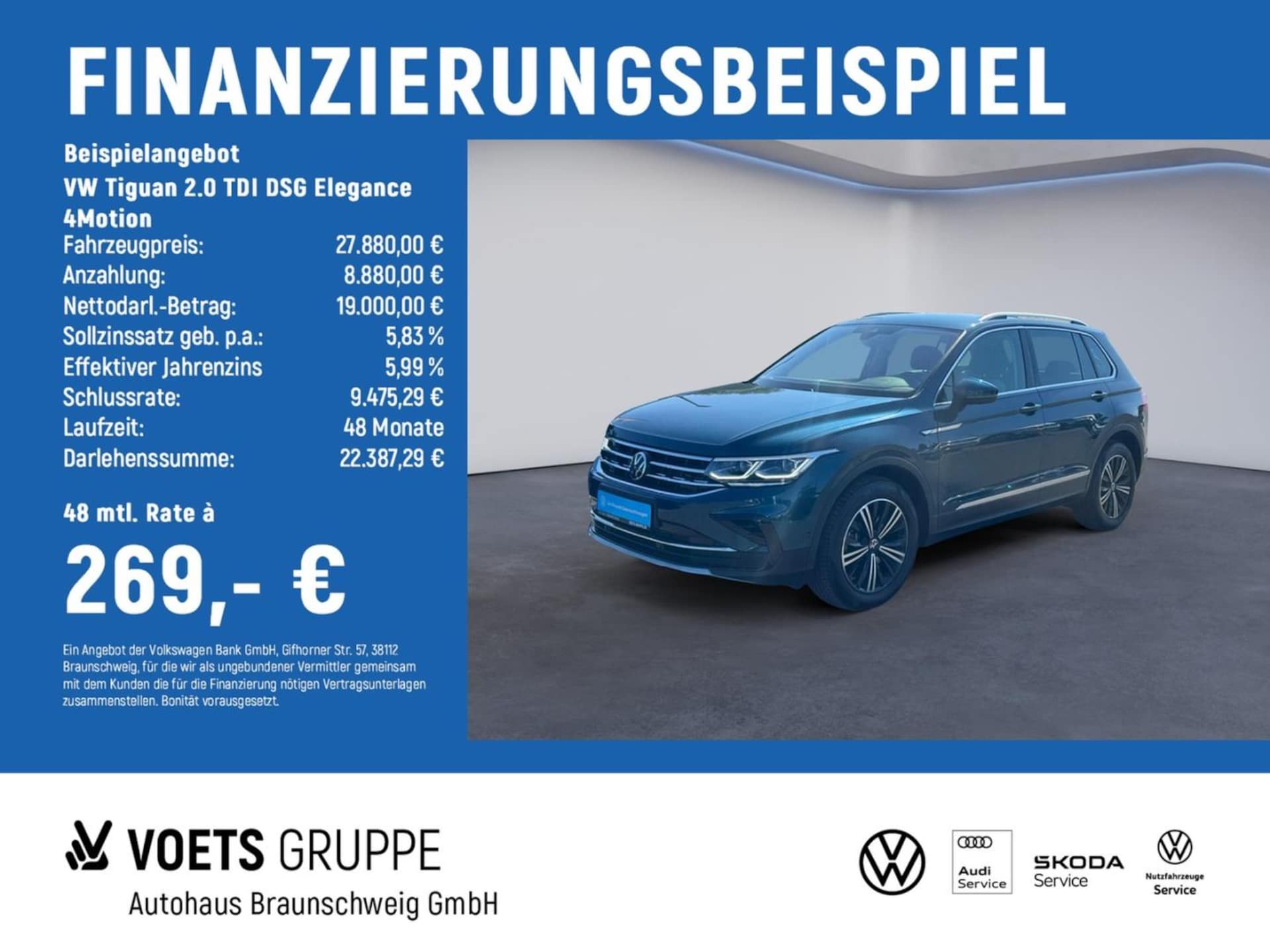 Volkswagen Tiguan — Volkswagen Tiguan Tiguan 2.0 TDI DSG Elegance 4Motion LEDER+HuD