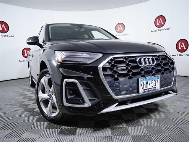 Used 2023 Audi Q5 Premium Plus with VIN WA1EAAFYXP2171823 for sale in Richfield, Minnesota