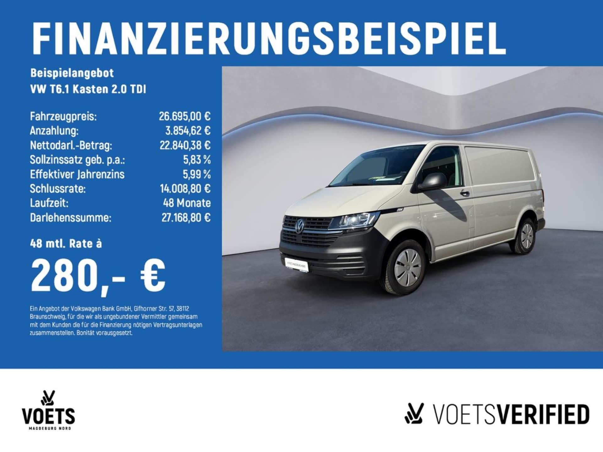 Volkswagen T6.1 Transporter Kasten kurzer Radstand