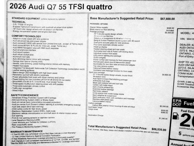 2026 Audi Q7 Prestige - Photo 33