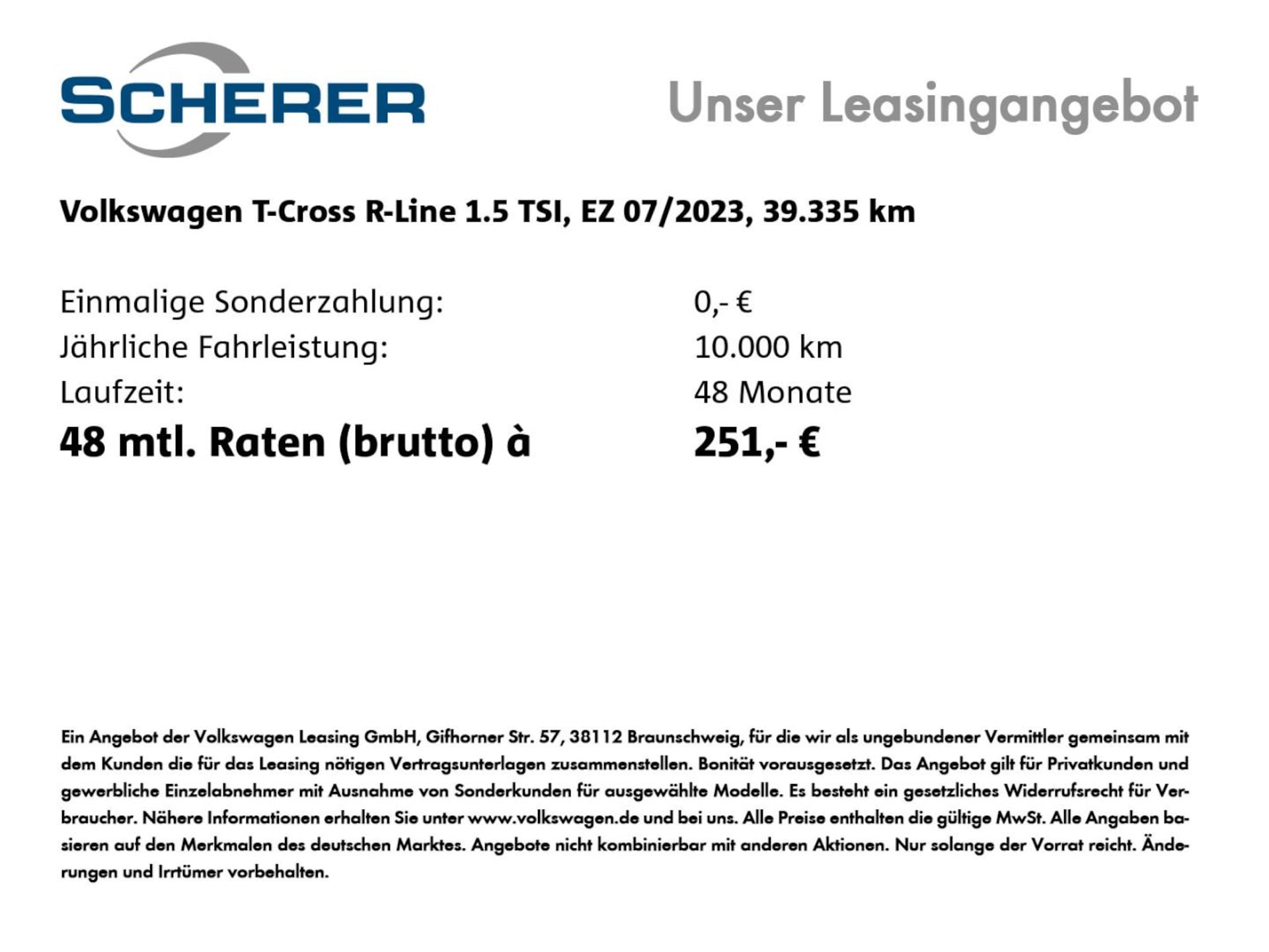 Volkswagen T-Cross R-Line