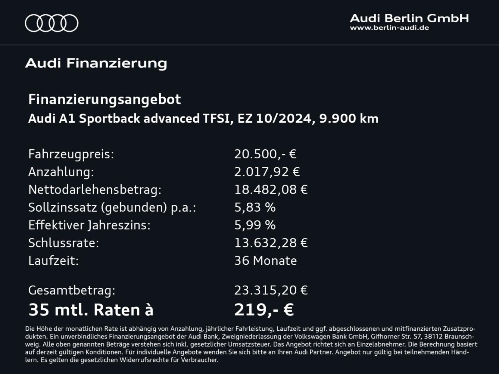 Audi A1 Sportback – Bild 4
