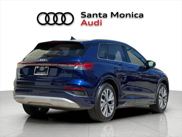 Used 2023 Audi Q4 e-tron Premium Plus with VIN WA1BCBFZ8PP027475 for sale in Santa Monica, CA
