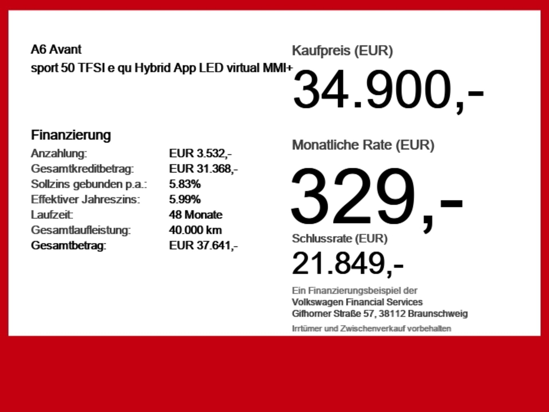 Audi A6 Avant TFSI e Sport