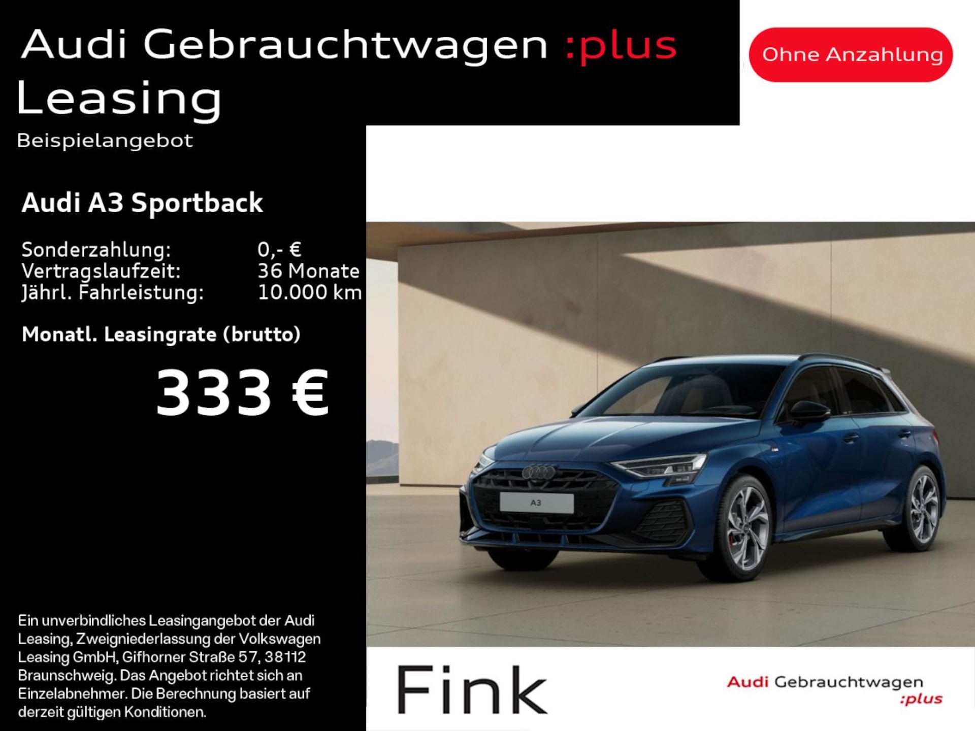 Audi A3 Sportback TFSI e S line