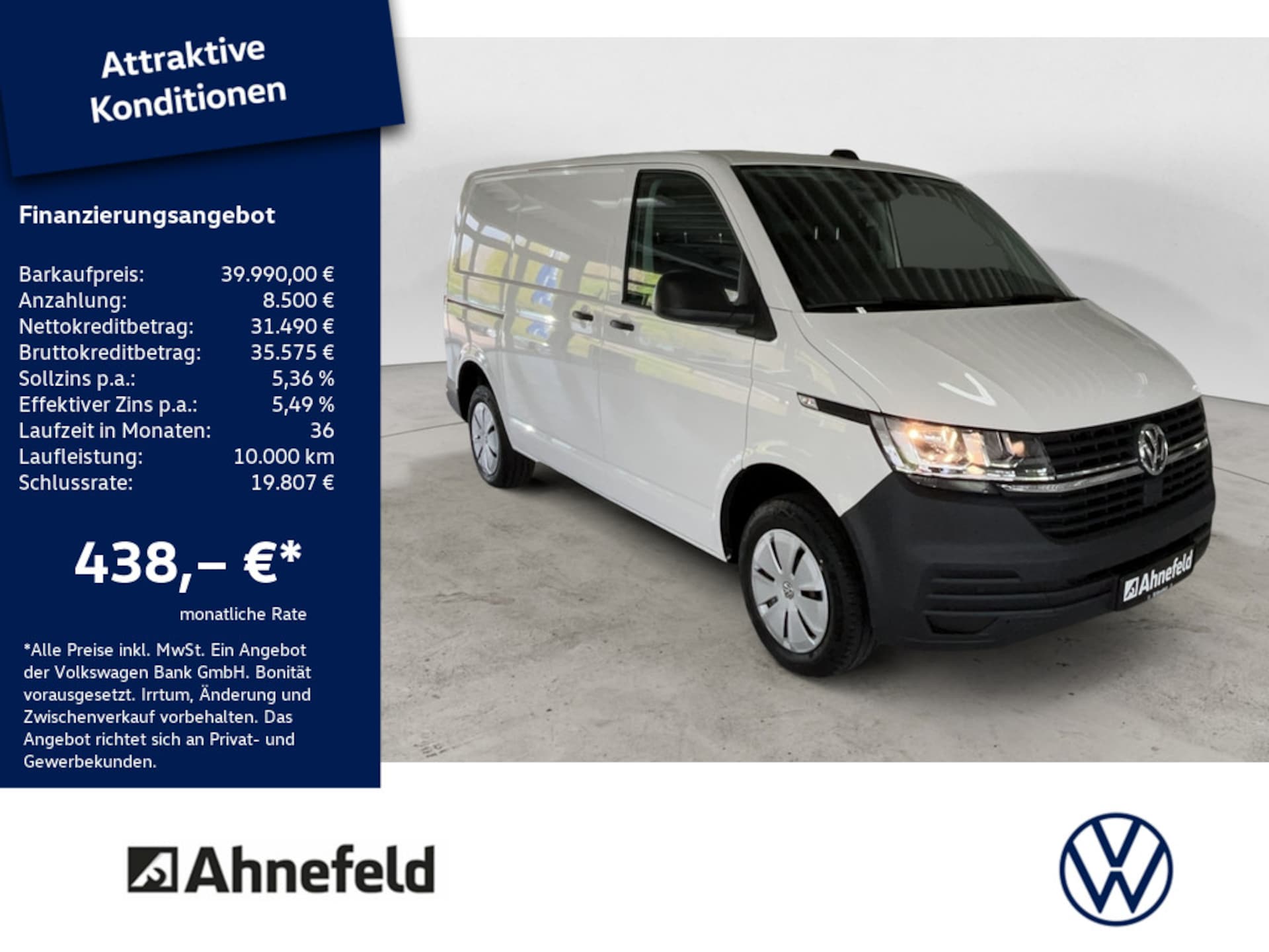 Volkswagen T6.1 Transporter Kasten kurzer Radstand