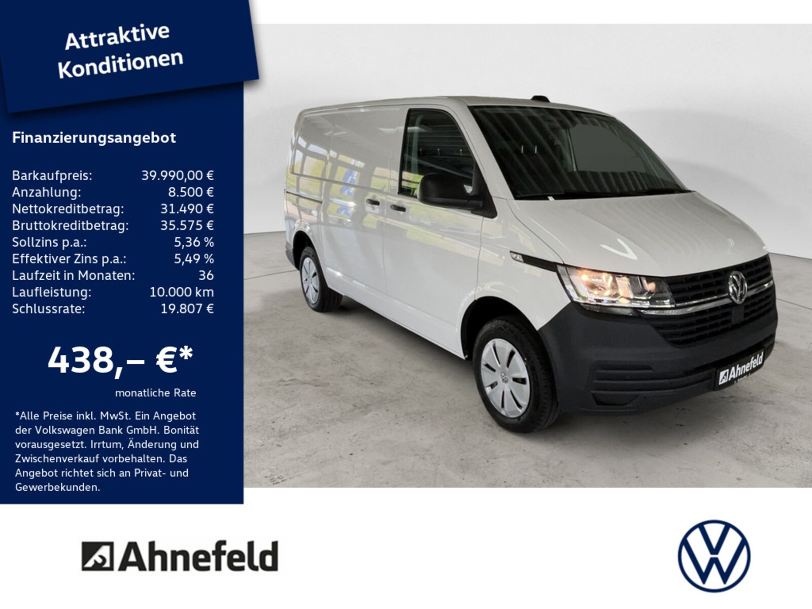 Volkswagen T6.1 Transporter Kasten kurzer Radstand