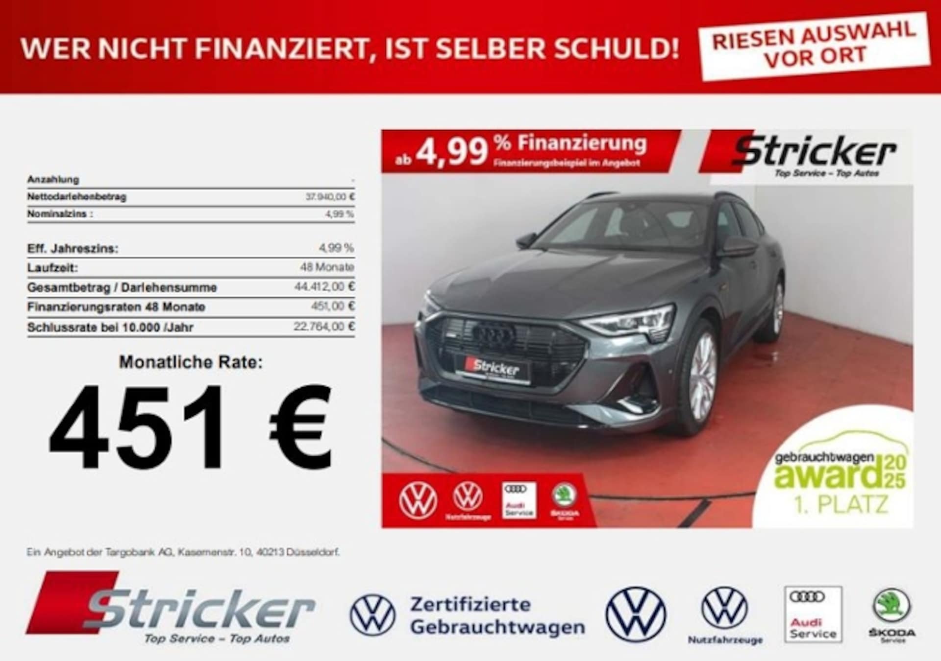 Audi e-tron Sportback S line