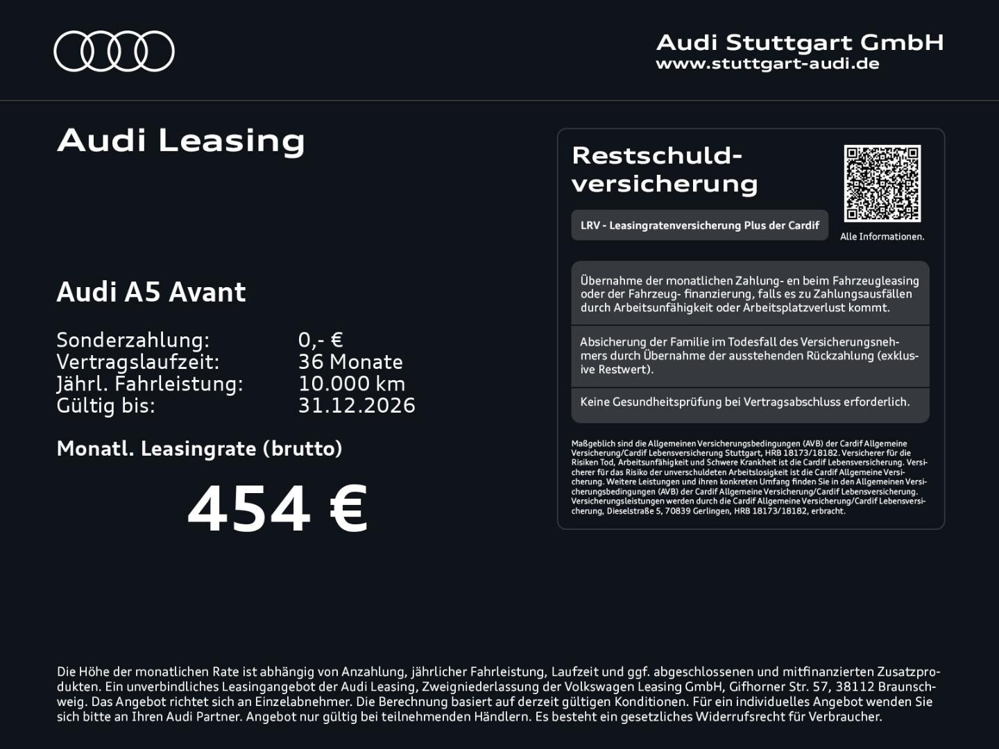 Bild über Audi A5 Avant TFSI S tronic - für weitere Informationen kontaktieren Sie den Audi Partner