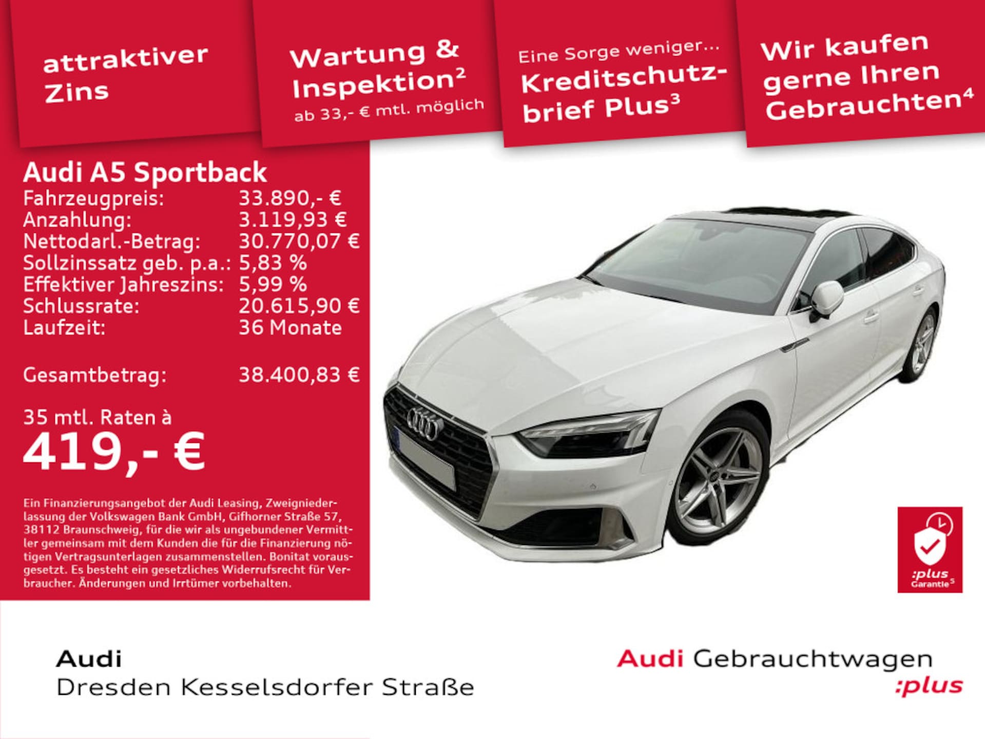 Audi A5 Sportback Advanced