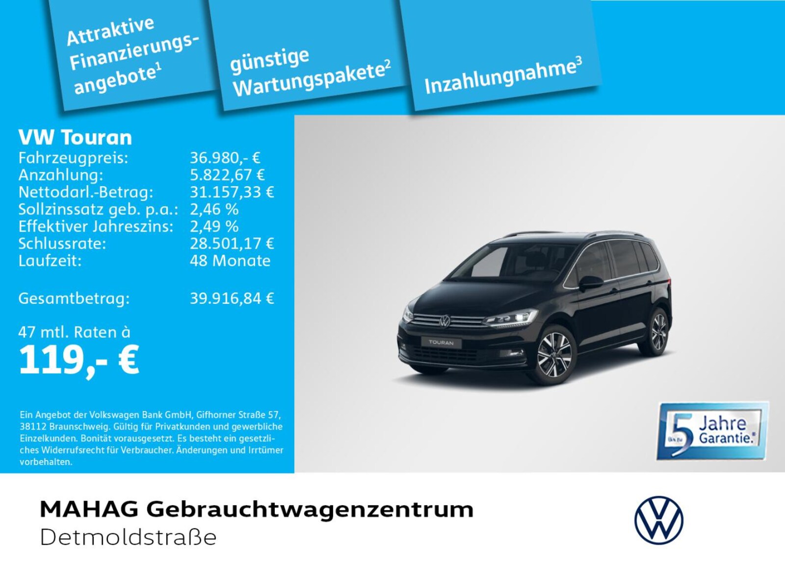 Volkswagen Touran – Bild 2