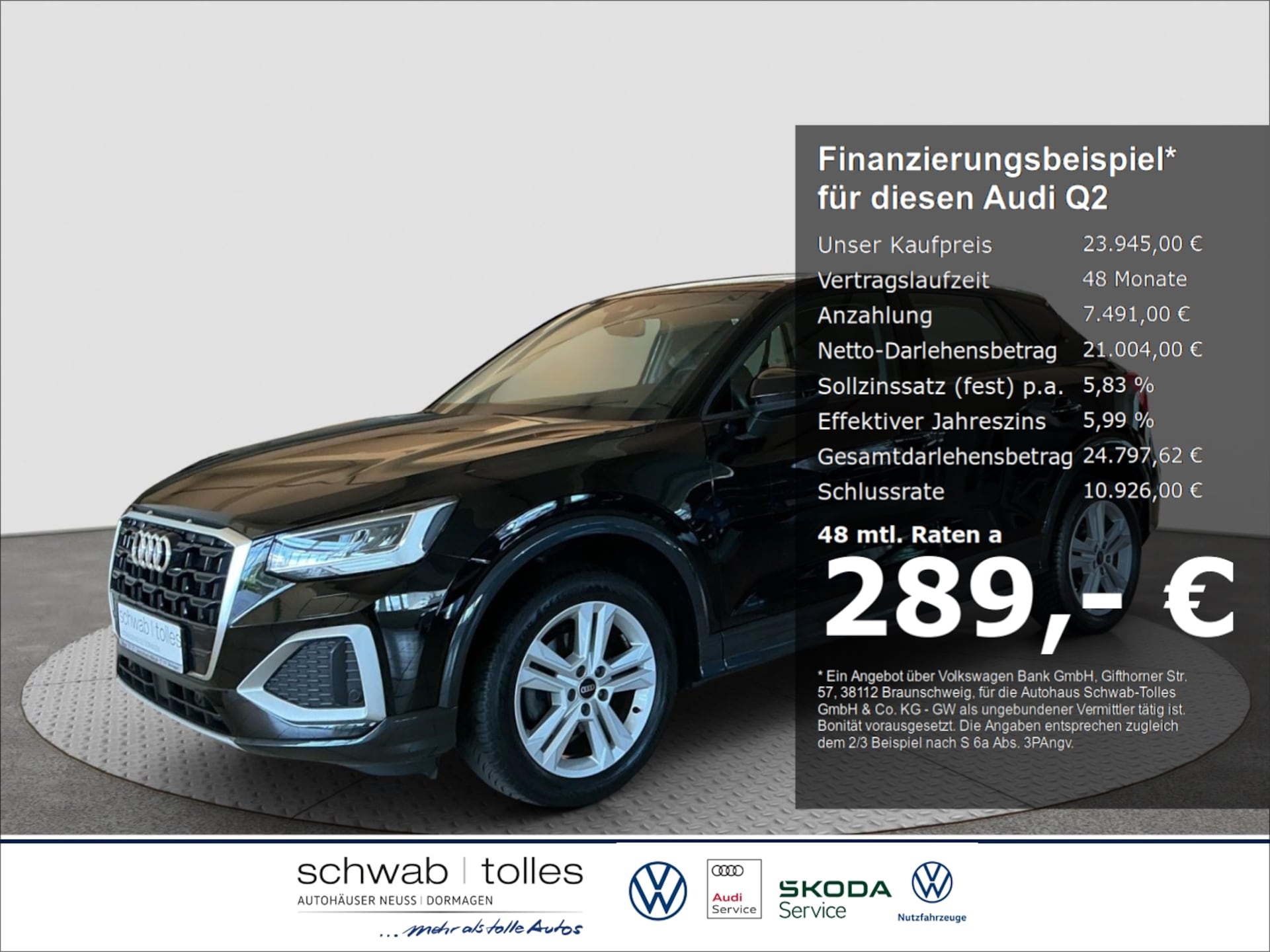 Audi Q2 2022 — advanced 35 TFSI 110 kW (150 PS) S tronic 35 TFSI S-tonic Advanced AHK NAVI elek. Heckklappe