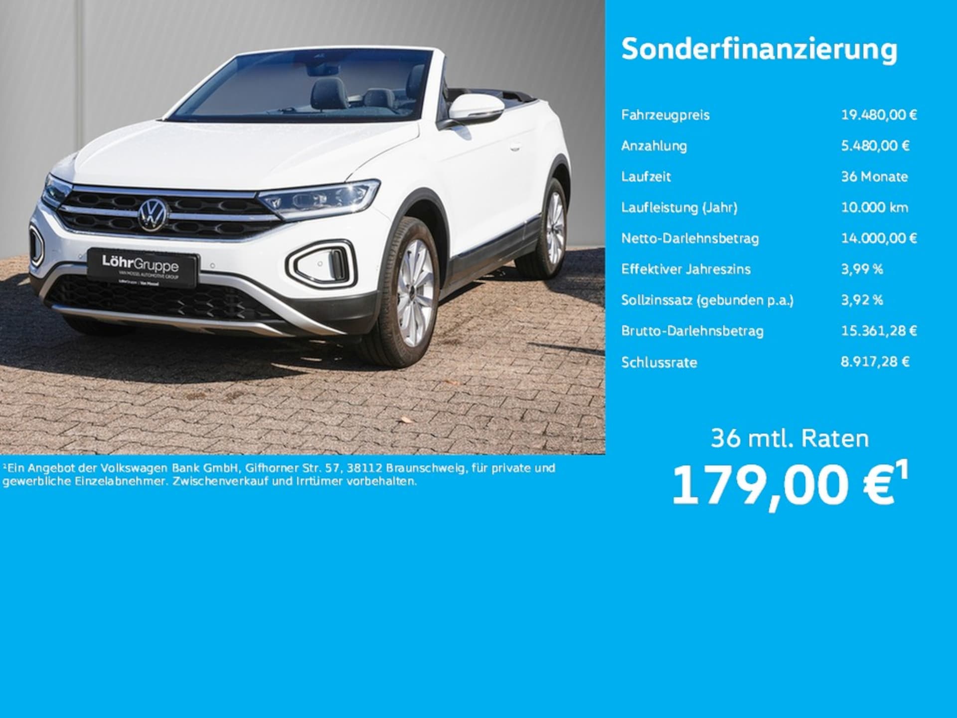 Volkswagen T-Roc Cabriolet Style