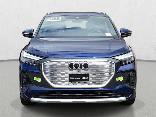 Certified 2023 Audi Q4 e-tron Premium Plus with VIN WA1BCBFZ2PP028542 for sale in Torrance, CA