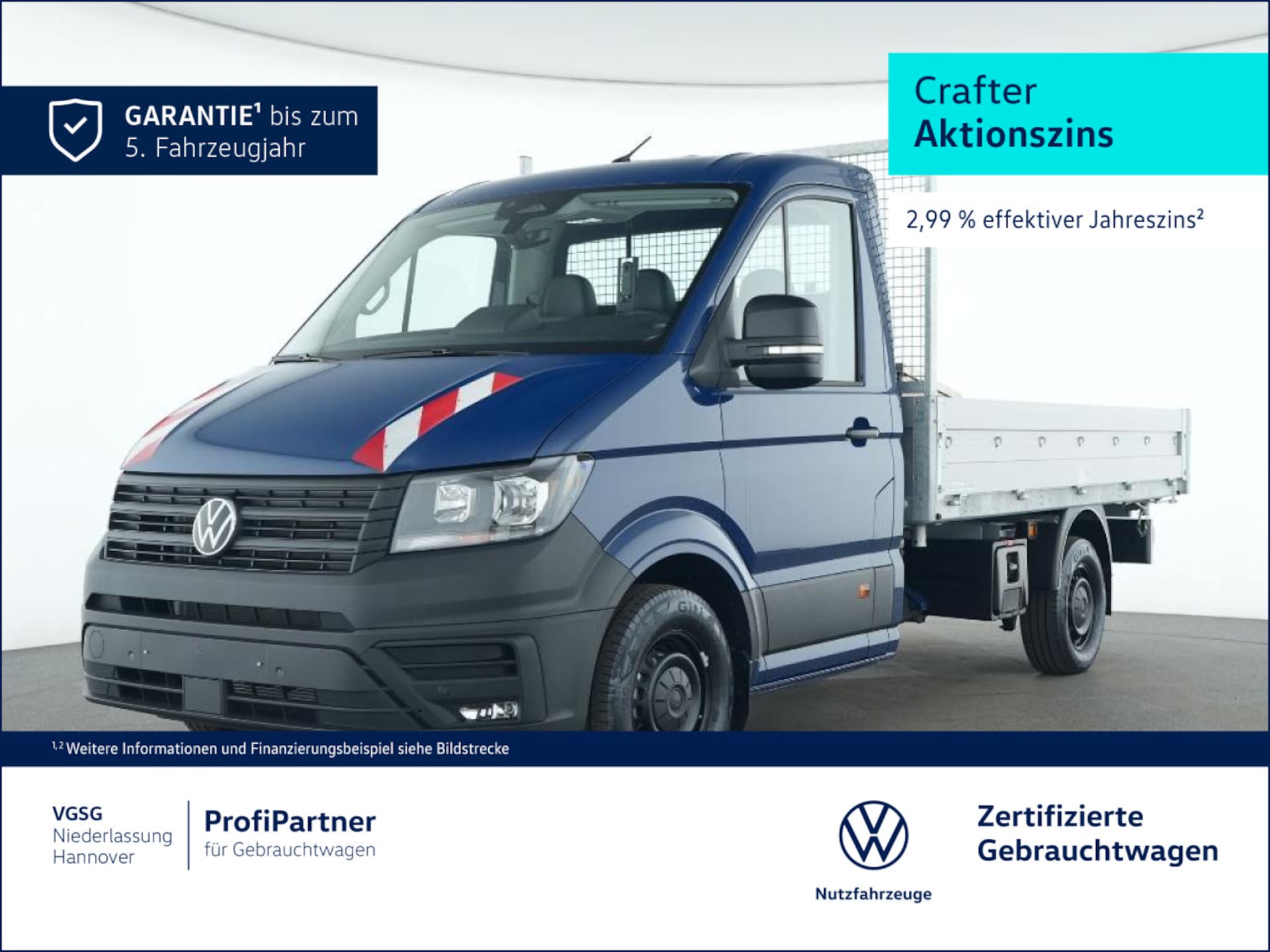 Volkswagen Crafter Einzelkabine mittlerer Radstand