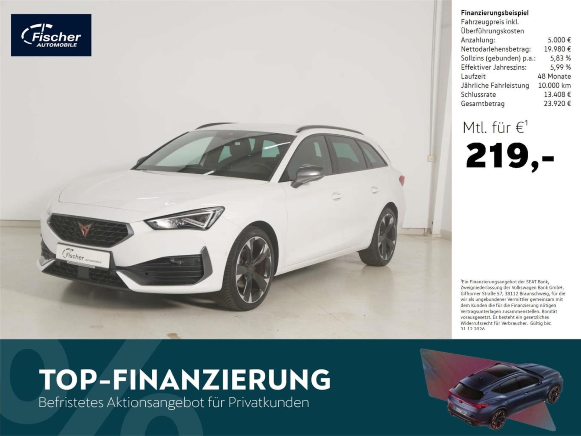 Cupra Leon Sportstourer 2023 — Sportstourer 1.5 eTSI DSG NAV/ACC/el.Klappe