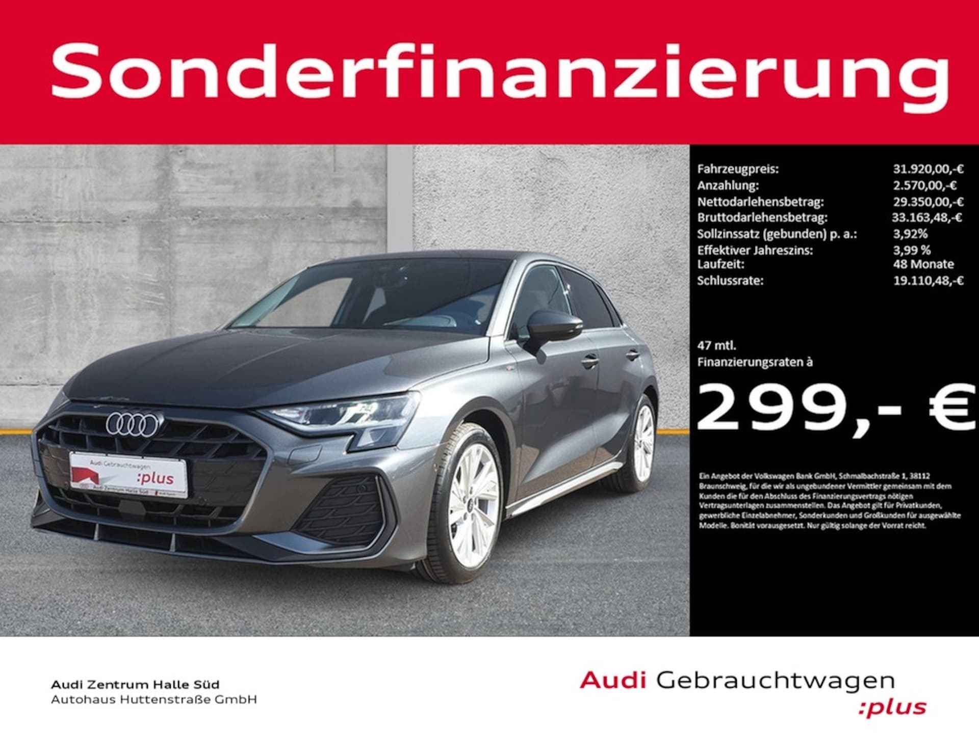 Audi A3 Sportback S line