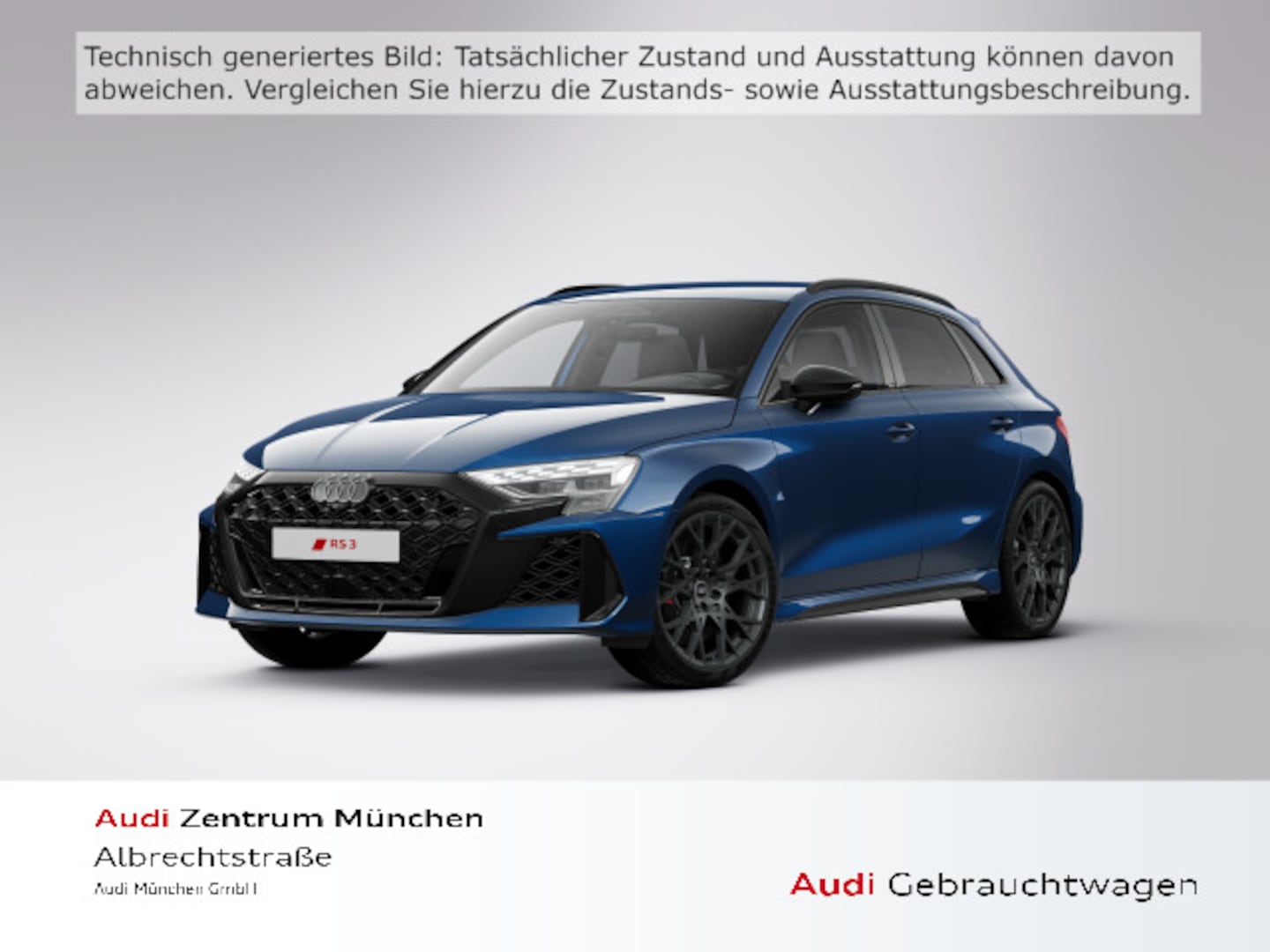Bild über Audi RS 3 Sportback TFSI quattro 294 kW S tronic - für weitere Informationen kontaktieren Sie den Audi Partner