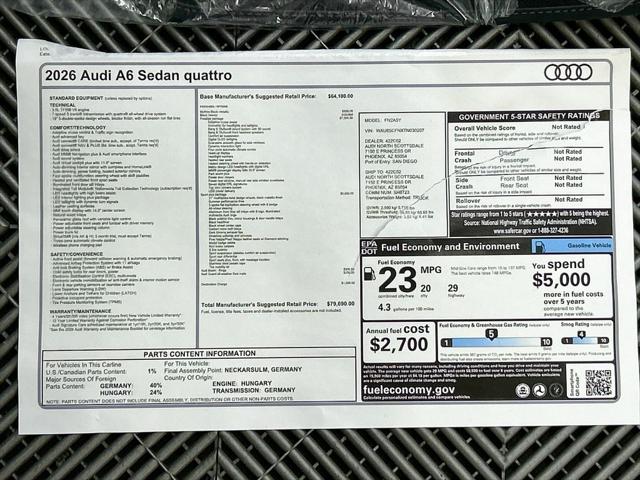 2026 Audi A6 Prestige - Photo 9