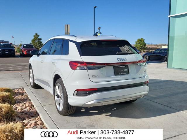 Certified 2023 Audi Q4 e-tron Premium Plus with VIN WA1L2BFZ6PP043942 for sale in Parker, CO