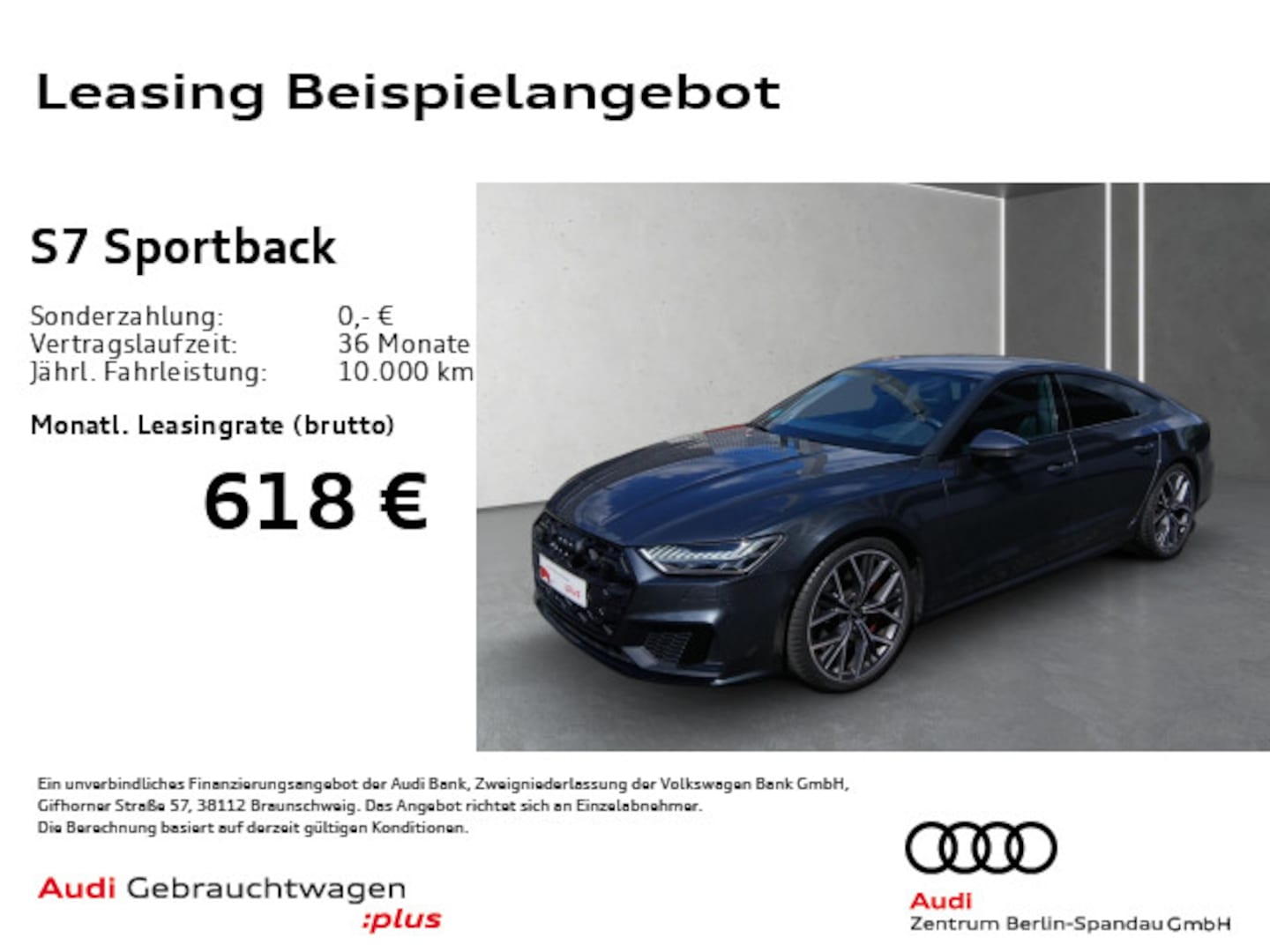 Bild über Audi S7 Sportback TDI quattro tiptronic - für weitere Informationen kontaktieren Sie den Audi Partner
