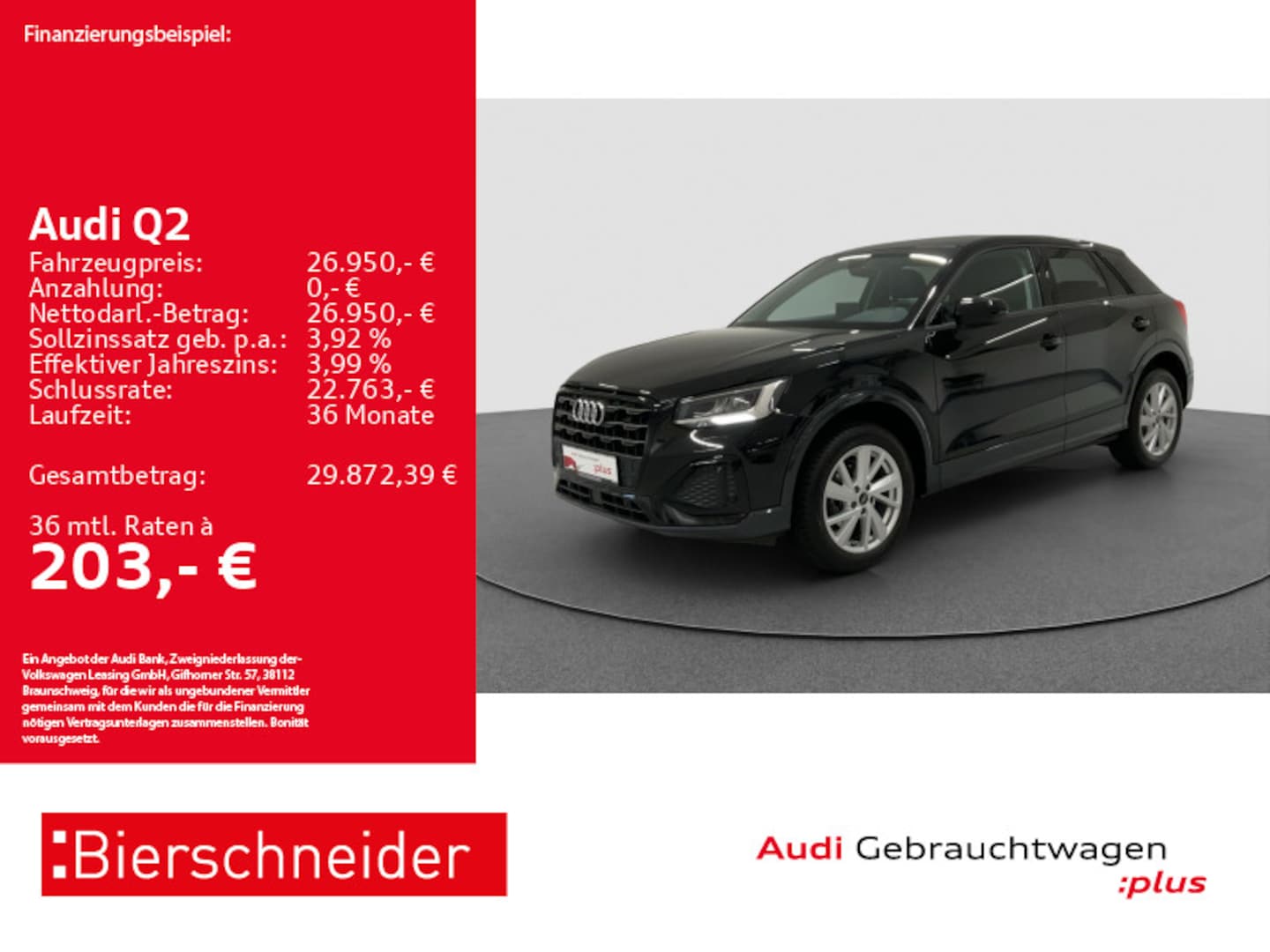 Bild über Audi Q2 advanced 35 TFSI S tronic - für weitere Informationen kontaktieren Sie den Audi Partner