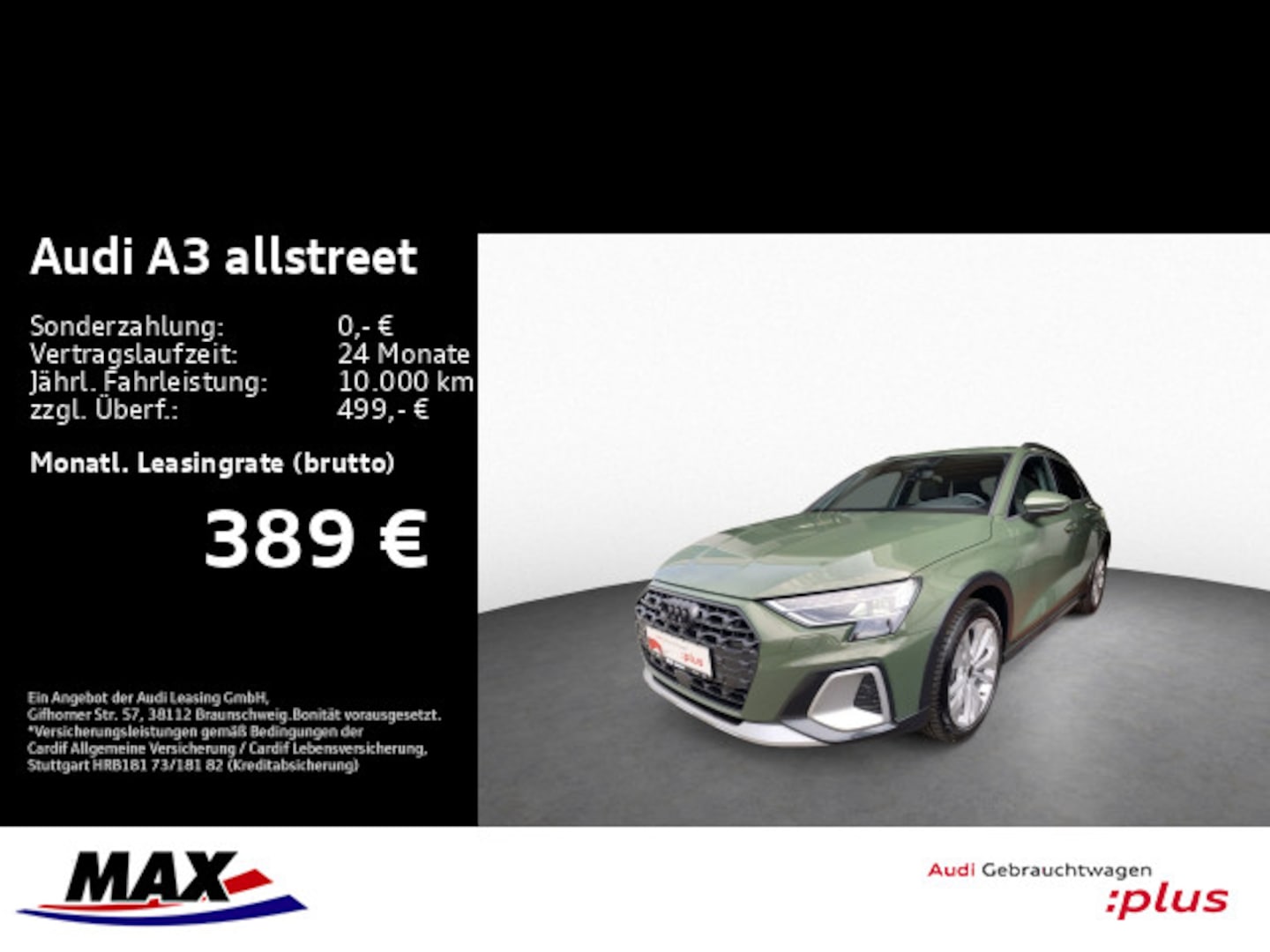 Bild über Audi A3 allstreet TDI S tronic - für weitere Informationen kontaktieren Sie den Audi Partner