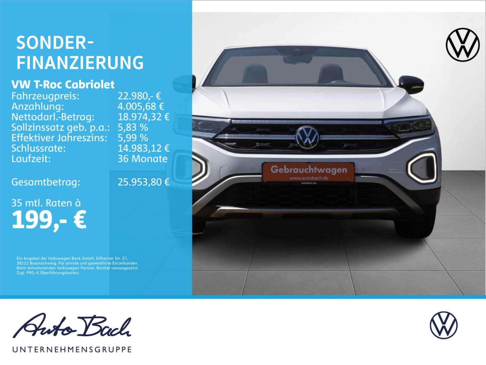 Volkswagen T-Roc Cabriolet Style