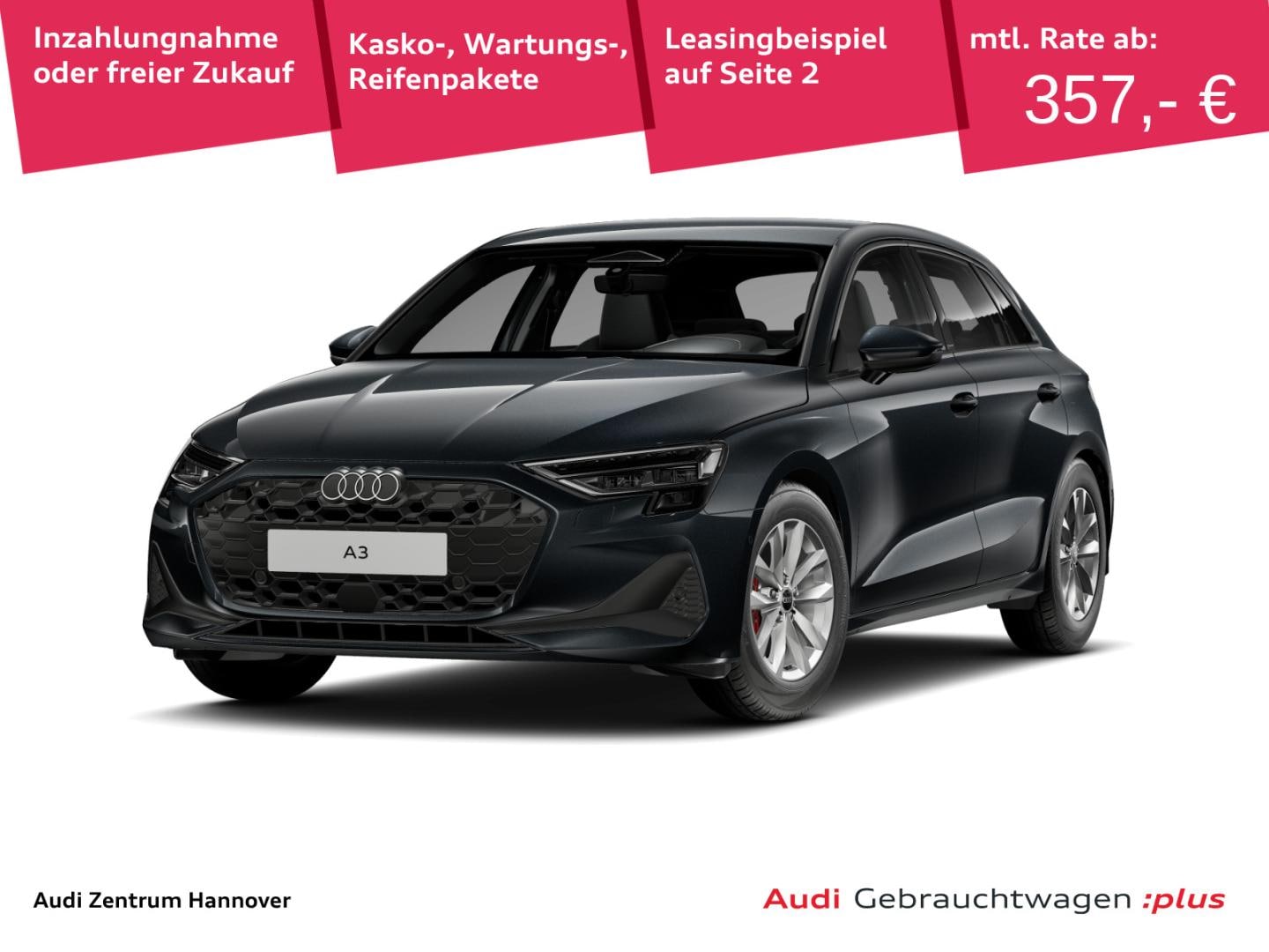 Bild über Audi A3 Sportback TDI S tronic - für weitere Informationen kontaktieren Sie den Audi Partner