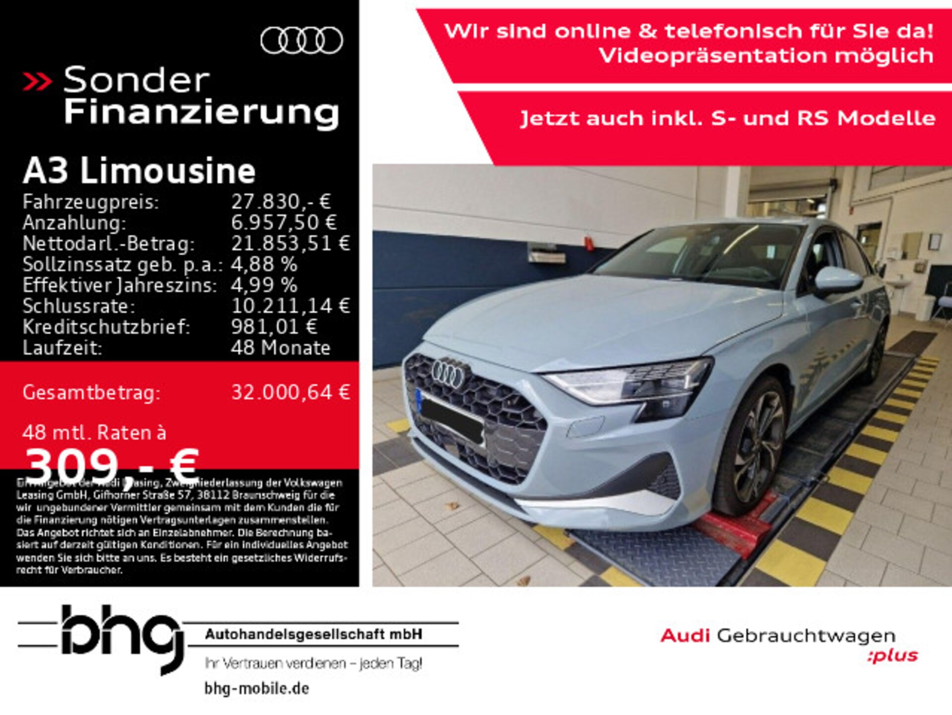 Audi A3 Limousine advanced