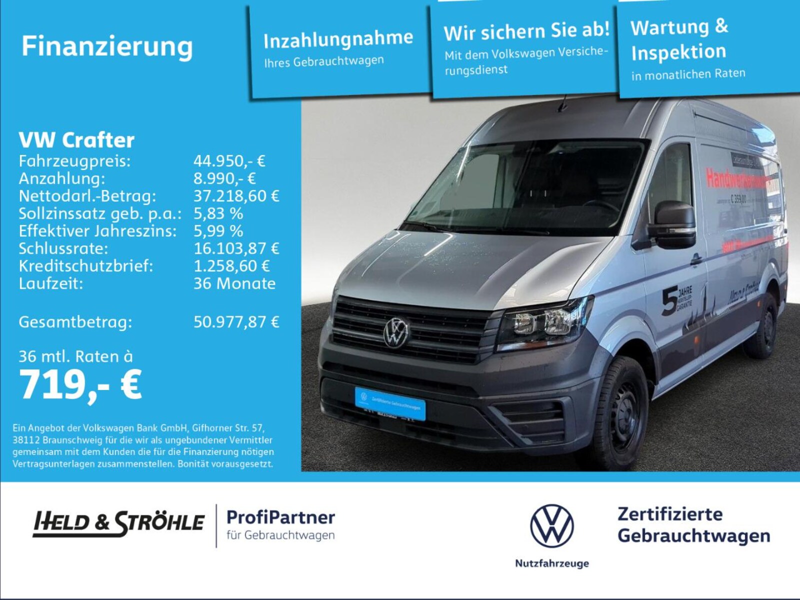 Volkswagen Crafter Kasten mittlerer Radstand