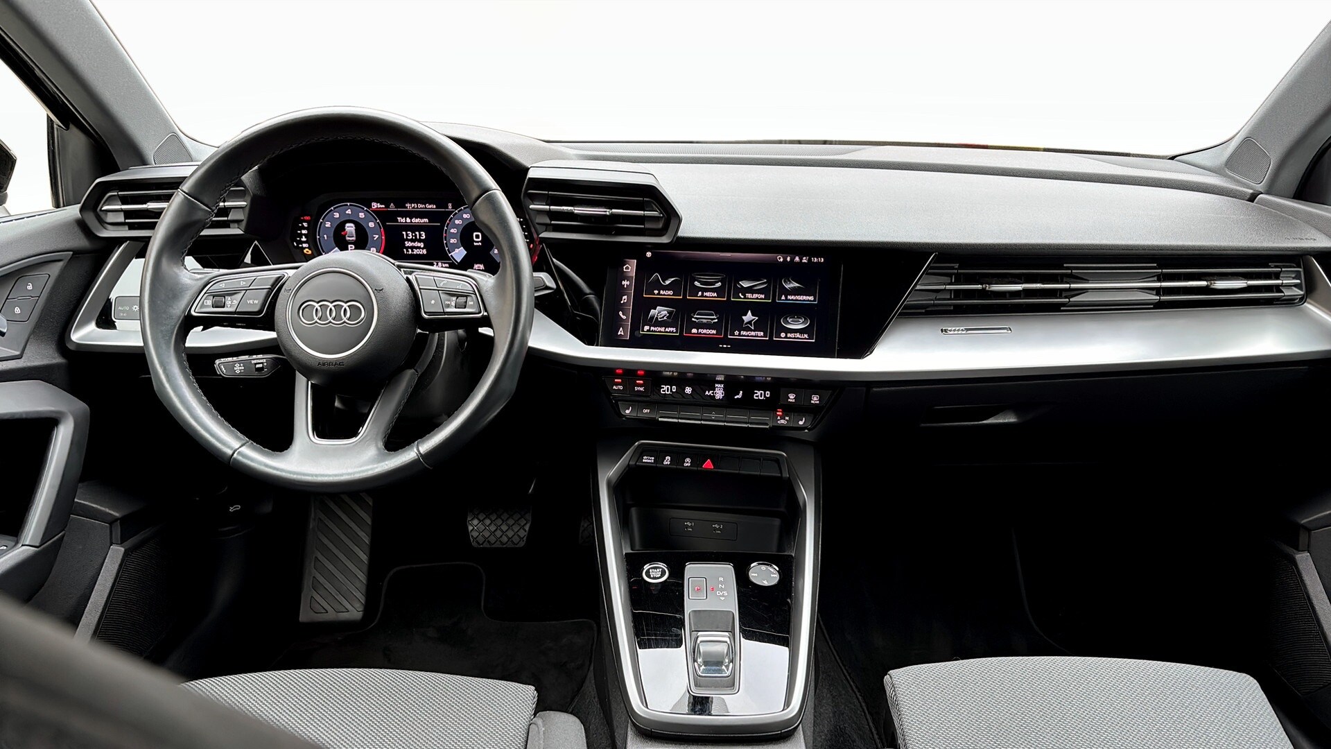 Bild som visar&nbsp;Audi A3 Sedan&nbsp;A3 Sedan 35 TFSI Proline advanced 150 hk S tronic - för mer information kontakta din Audi Partner