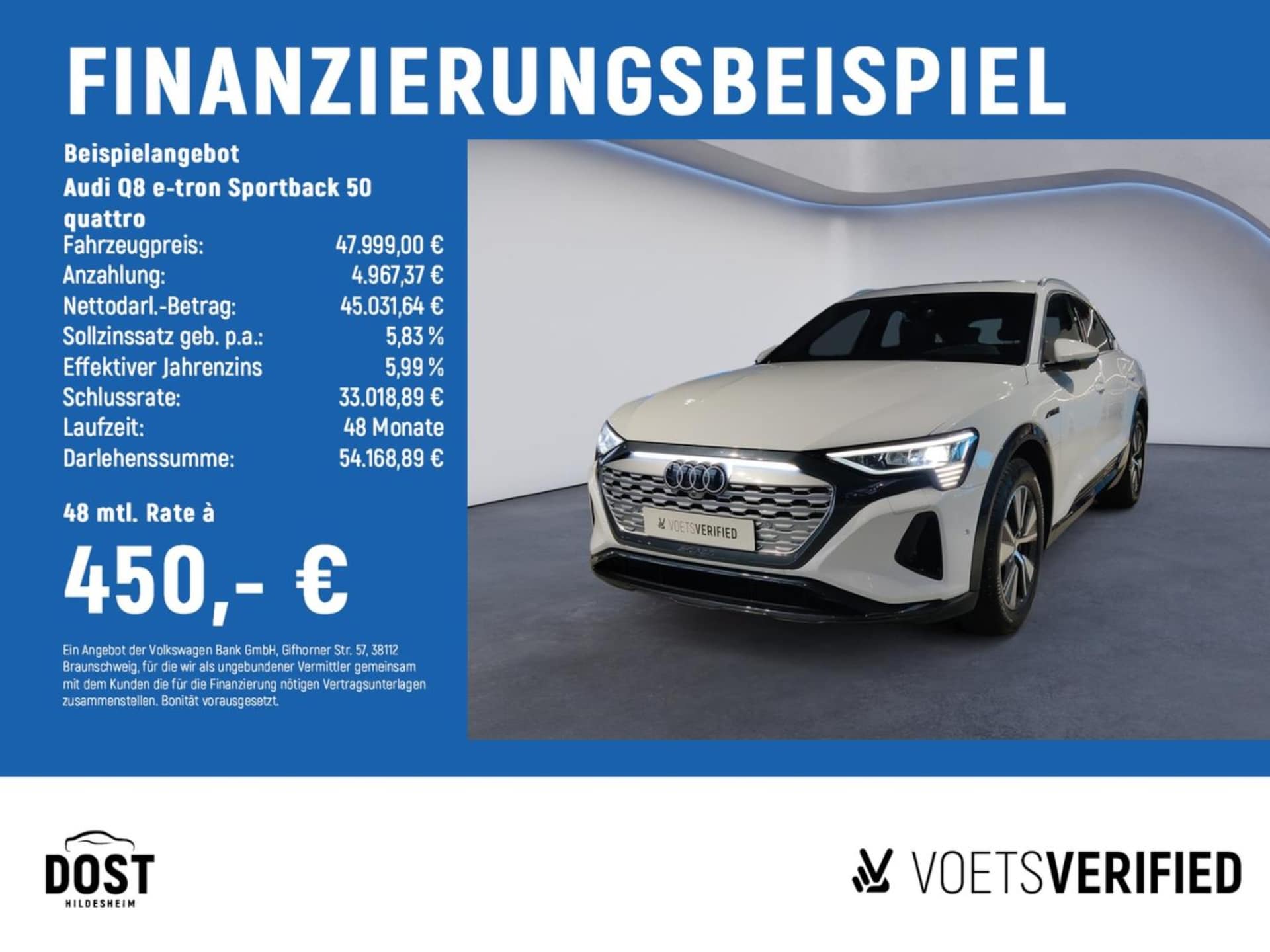 Audi Q8 Sportback e-tron Advanced
