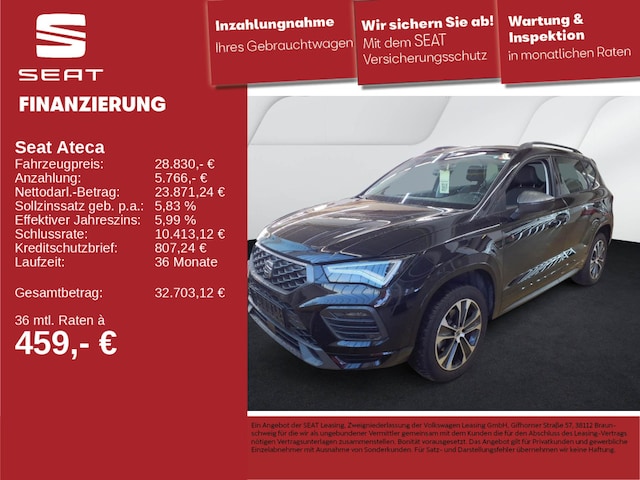 SEAT Ateca FR TSI DSG ACC AHK LED NAVI SHZ SOUND 360° (DKT5064496)