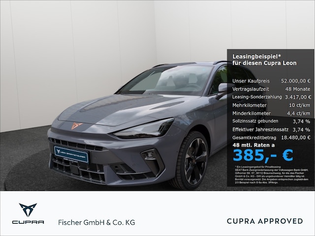 CUPRA Leon Sportstourer 2.0TSI 4Drive DSG LED AHK Panodach Navi Digitales Cockpit (D5283)