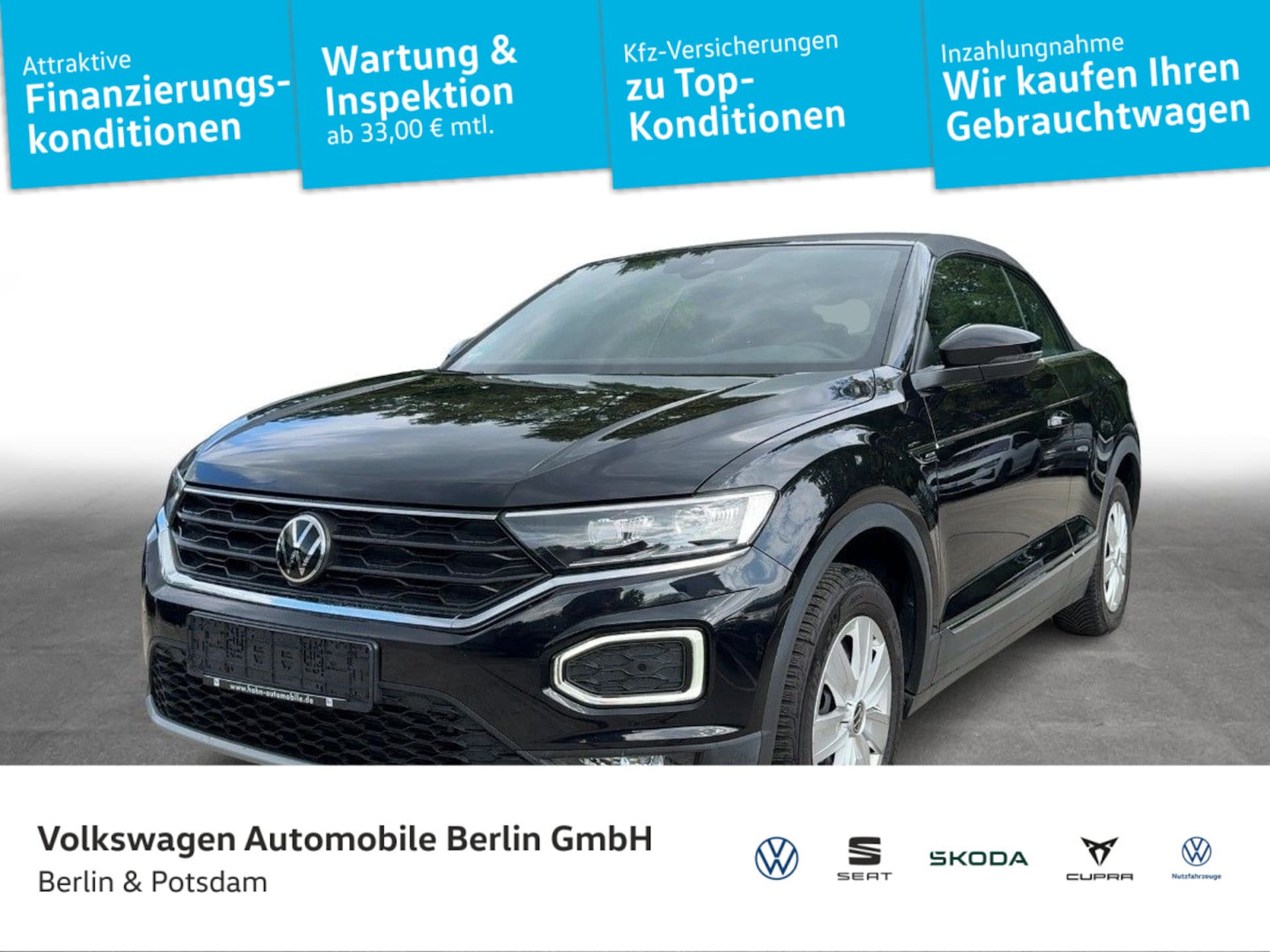 Volkswagen T-Roc Cabriolet — Volkswagen T-Roc Cabriolet T-Roc Cabriolet 1.5 TSI Active DSG Navi LED ACC SHZ