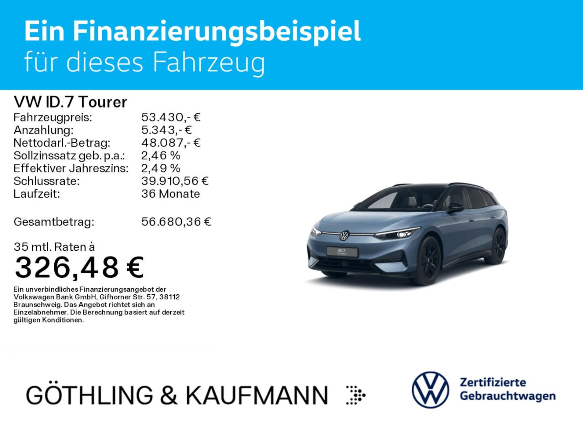 Volkswagen ID.7 Tourer Pro S