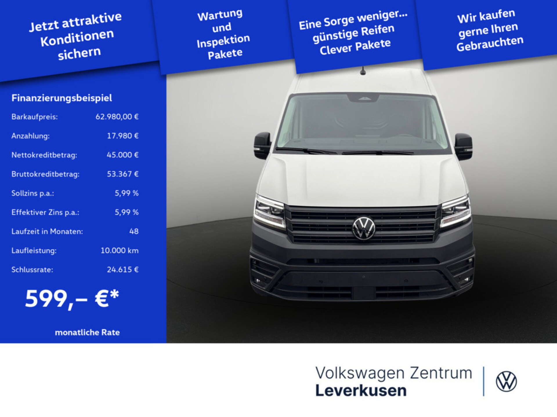 Volkswagen Crafter Kasten mittlerer Radstand