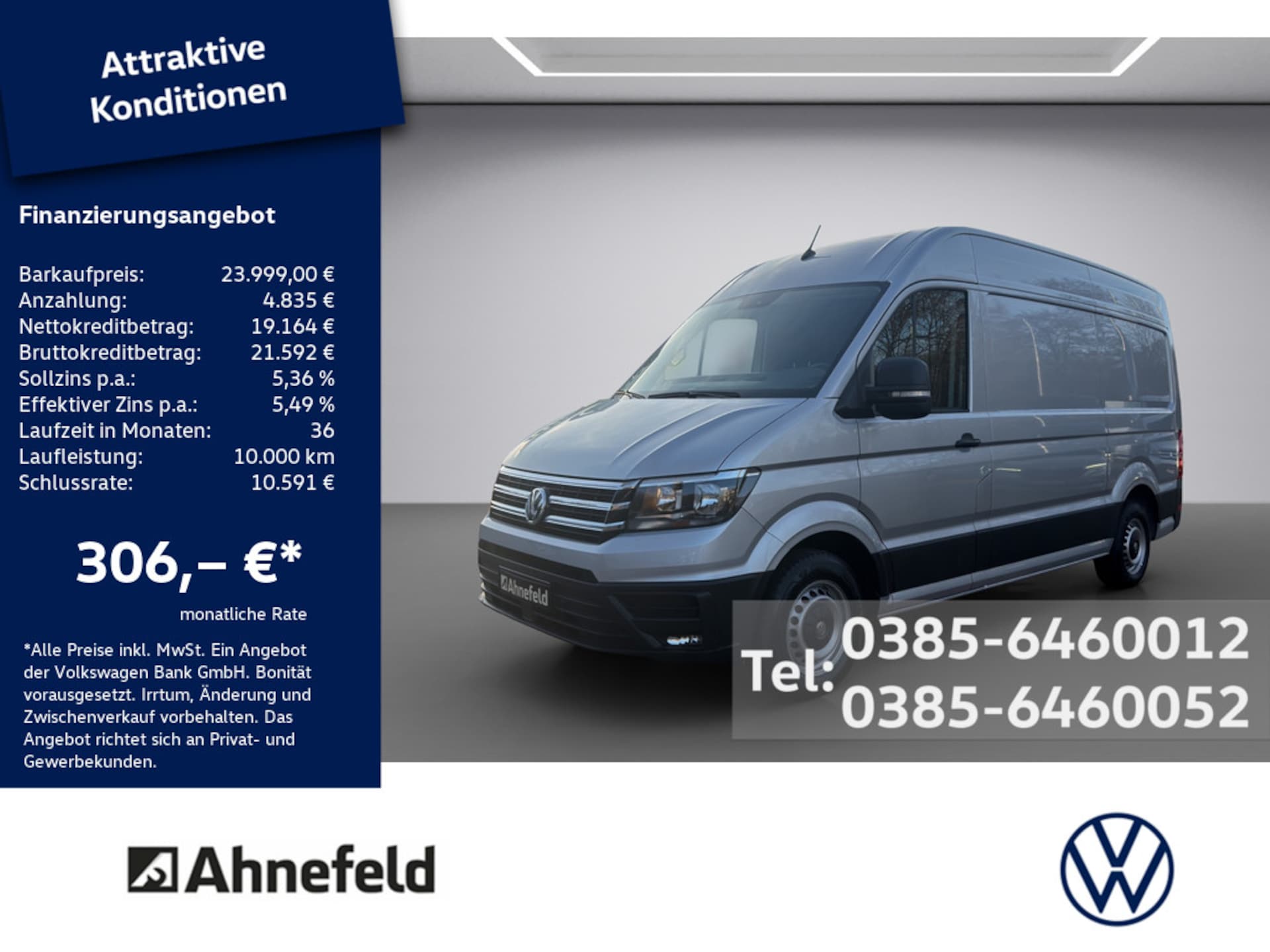Volkswagen Crafter Kasten mittlerer Radstand