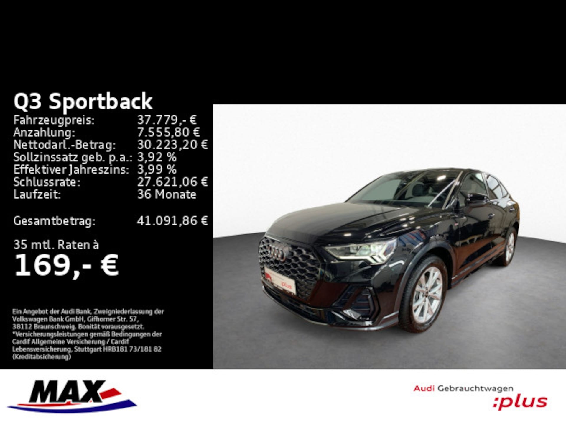 Audi Q3 Sportback S line